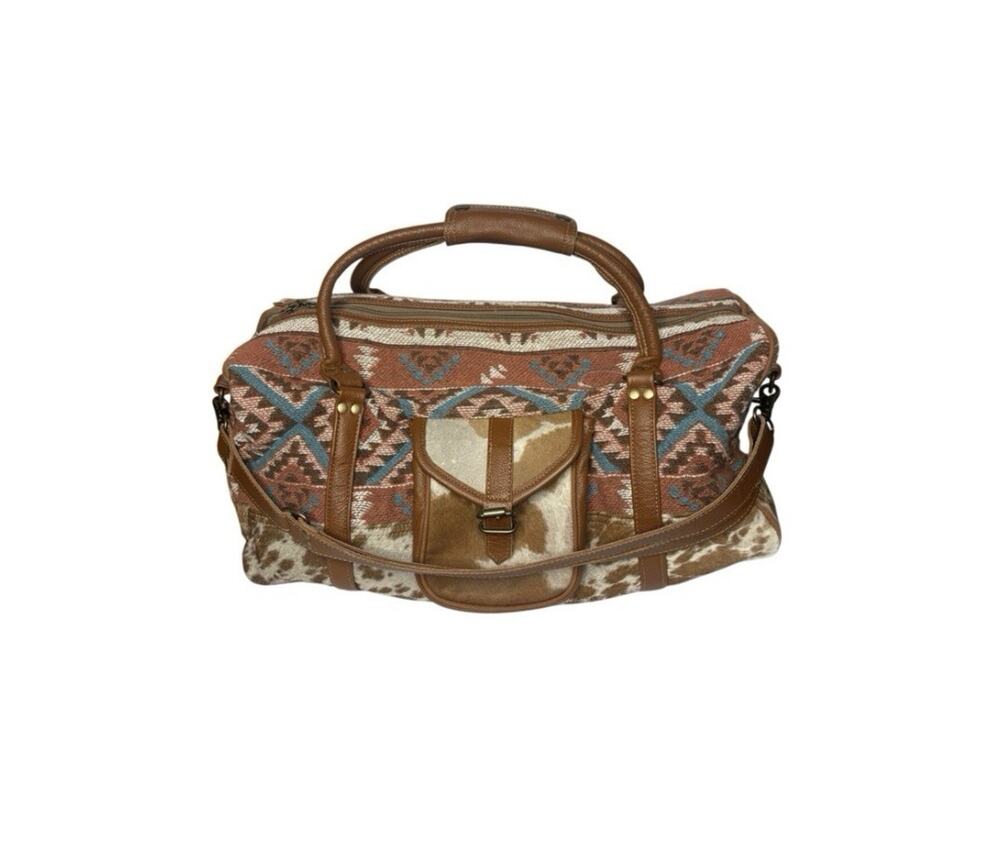 Myra Bag Tori Boho Aztec Print Duffle Traveler Bag